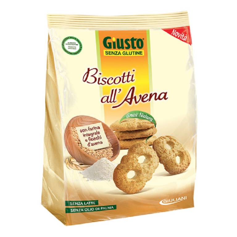 GIUSTO S/G BISC AVENA 250G