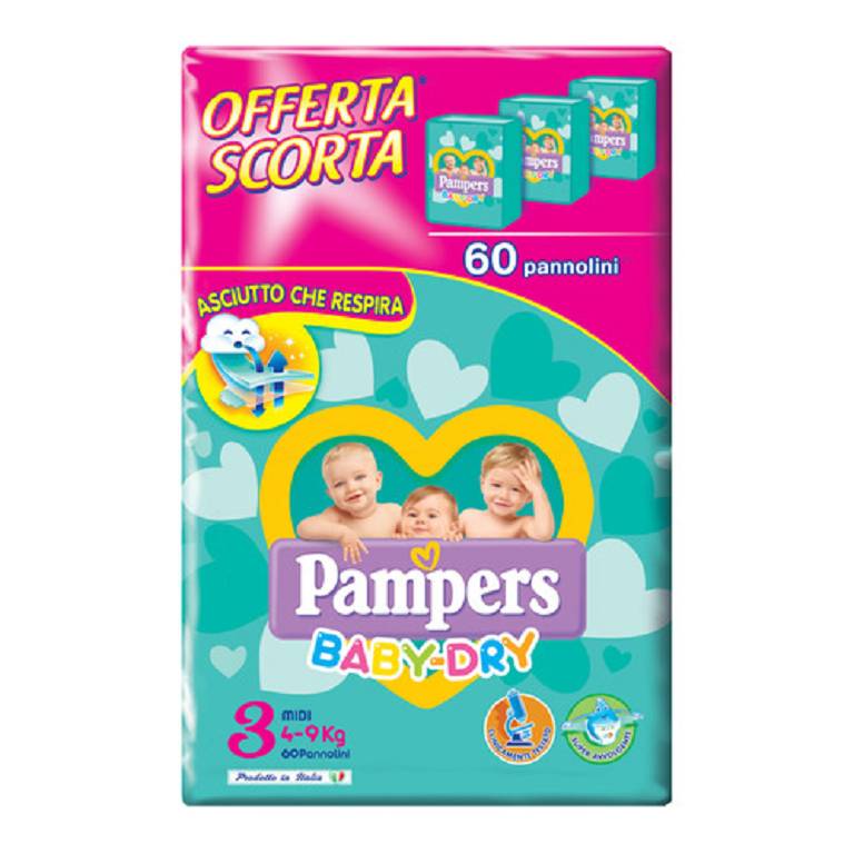 PAMPERS BD TRIODWCT MIDI 60PZ