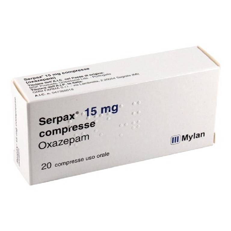 SERPAX*20CPR 15MG