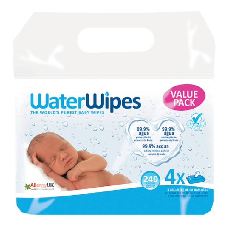 WATERWIPES SALVIETTE 4X60PZ